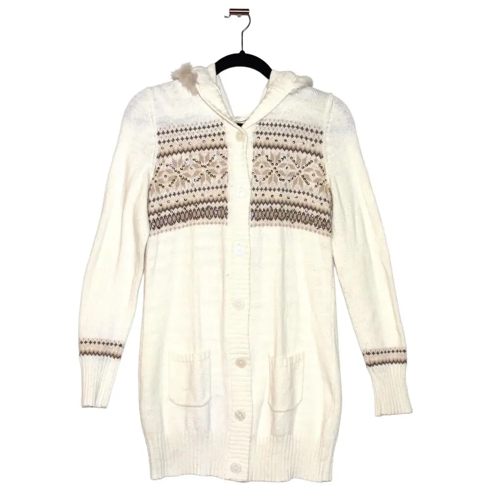 Justice Long Sweater Cardigan Size 18 Girl Large